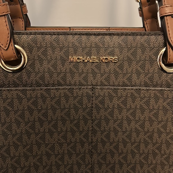 Michael Kors Jet Set Large Tote bag signature brown - Picture 2 of 7